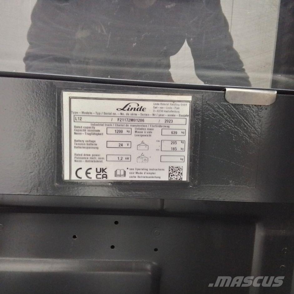 Linde L12 1172 Serie Ручные штабелёры с электроподъёмом