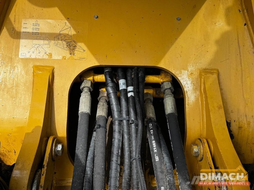 CAT 324EL Mono boom - CE - Engcon with grapple - Air c 履帶式 挖土機/掘鑿機/挖掘機