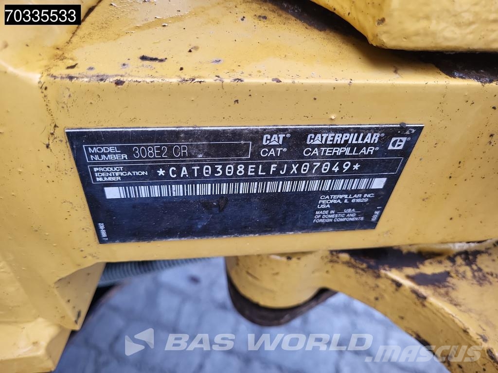 CAT 308 E2 CR A/C - 2 Buckets Mini bagri <7t