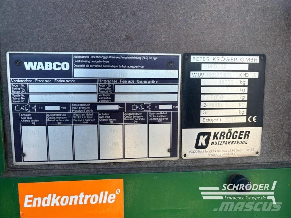 Kröger HKD 302 Allzweckanhänger