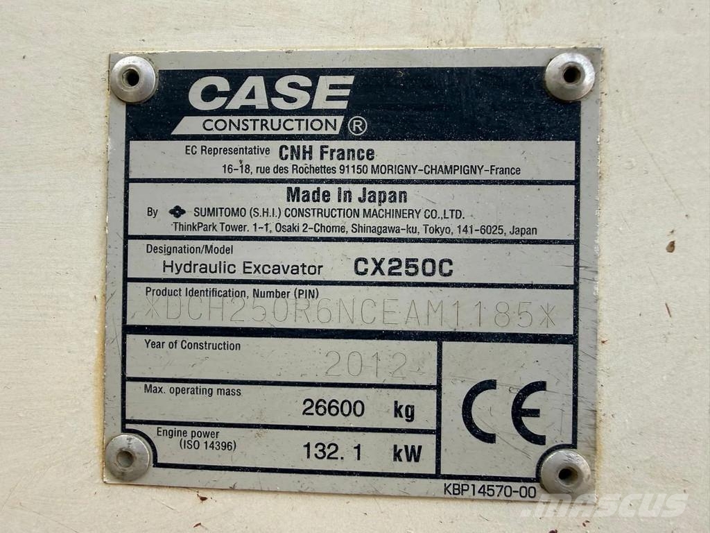 CASE CX250C Escavatori cingolati