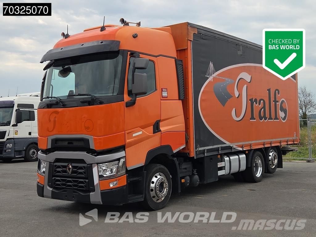Renault T 480 T 6X2 Retarder Lift Axle Full Air 2000kg Lad Camiones de caja de lona