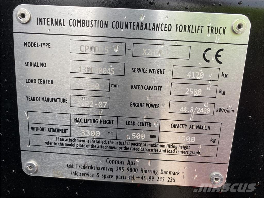 Conmas CPCD25-X2H7F1 Forklift trucks - others