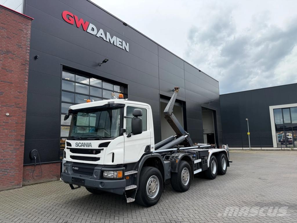 Scania P450 8x4 Hooksystem Euro 6 148.000 km Rol kiper kamioni sa kukom za podizanje tereta