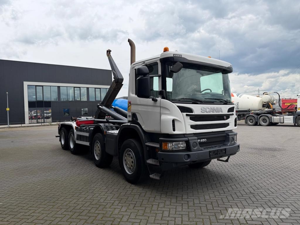 Scania P450 8x4 Hooksystem Euro 6 148.000 km Rol kiper kamioni sa kukom za podizanje tereta