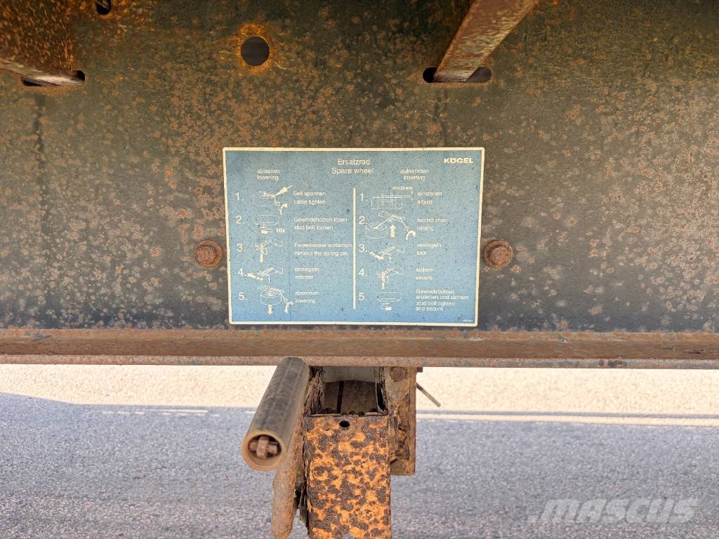 Kögel SN 24 Semirremolques de plataformas planas/laterales abatibles