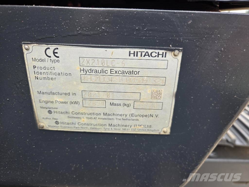 Hitachi ZX 210 LC-6, hydr quick coupler+ 1,3cm NEW bucket Rupsgraafmachines