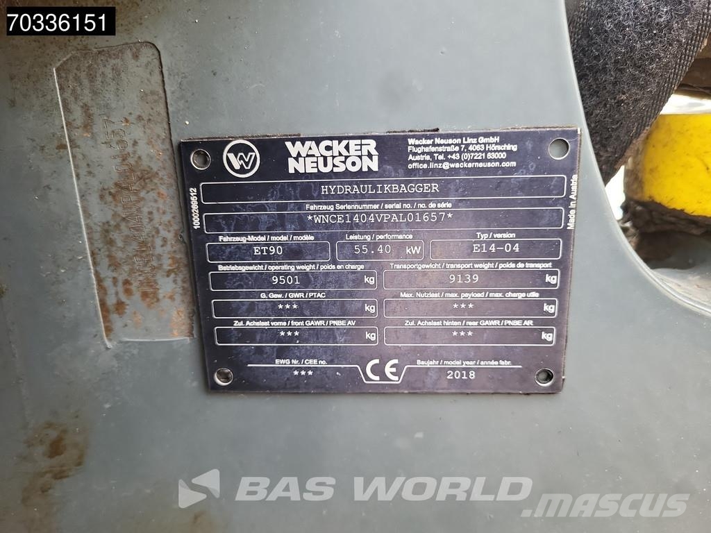Wacker Neuson ET90 ET90 A/C Miniescavatori