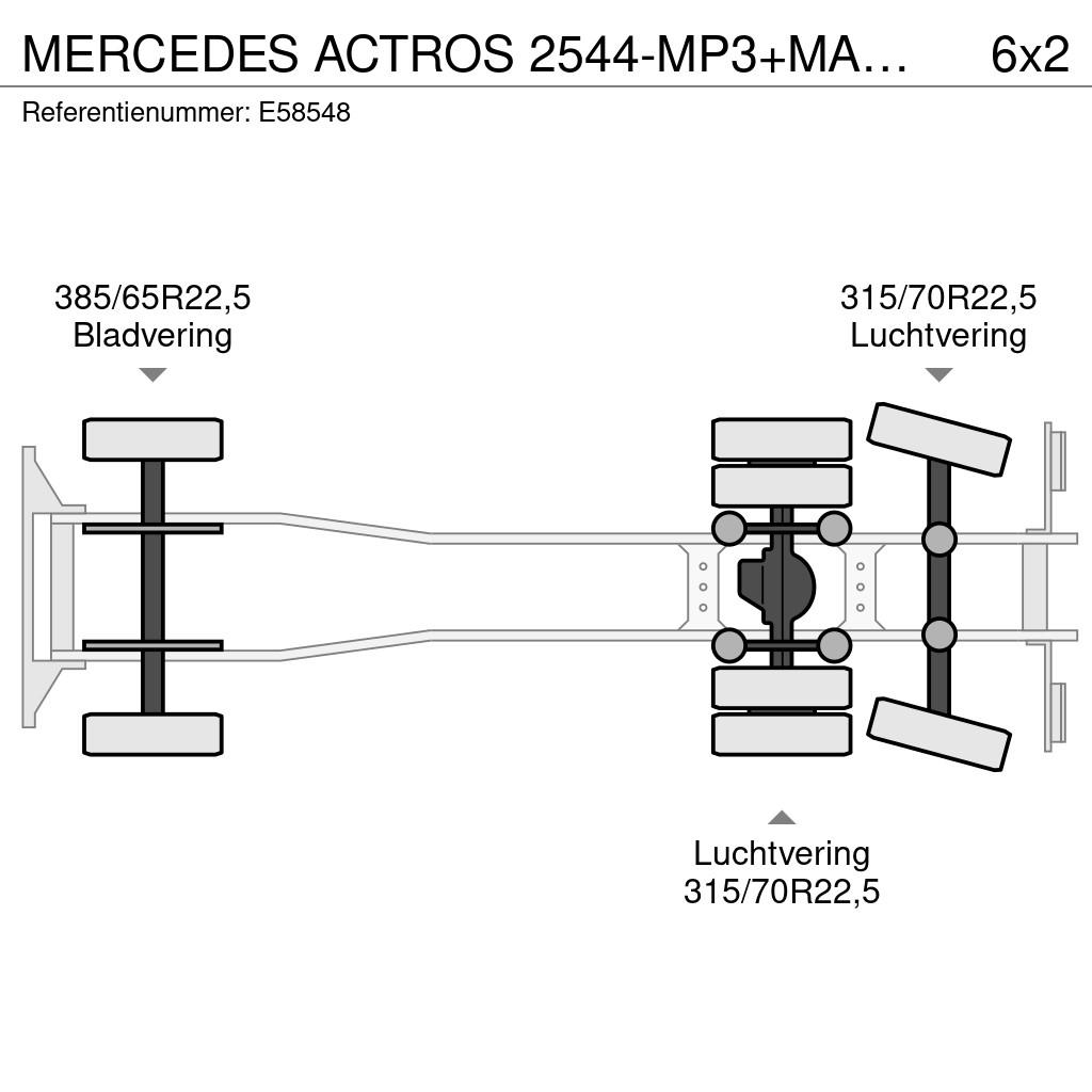 Mercedes-Benz ACTROS 2544-MP3+MAGYAR-INOX-18.200L+6COMP Camiones cisternas