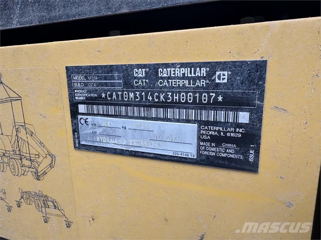 CAT M314 Bagri na kolesih