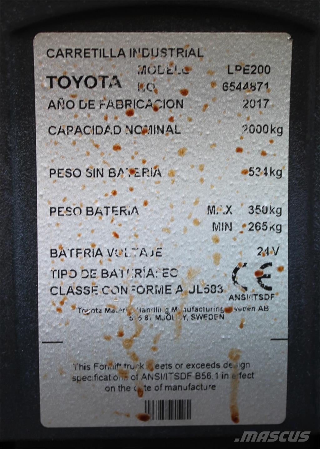 BT LPE200 Porta-paletes com plataforma