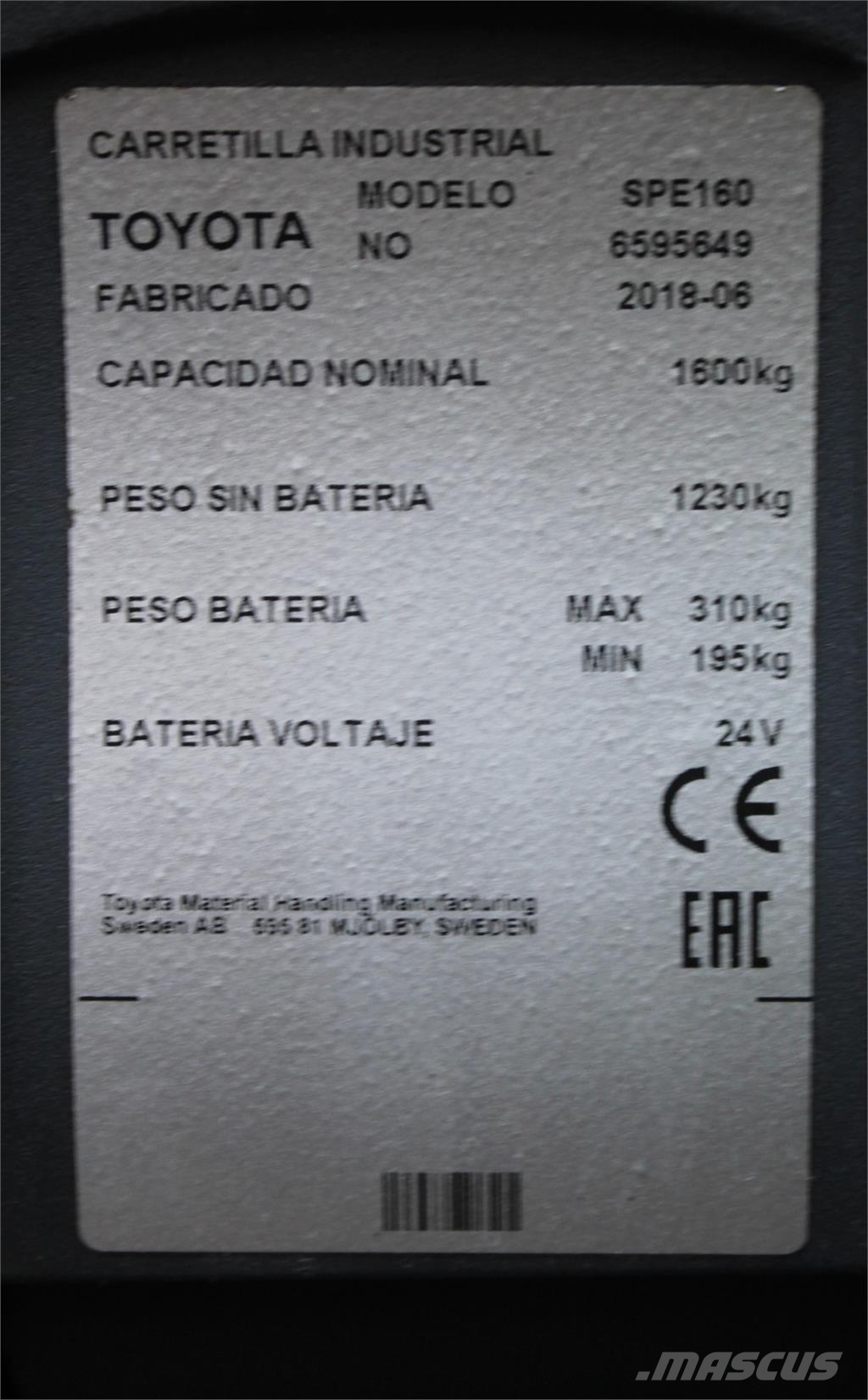 BT SPE160 Zelfrijdende stapelaars