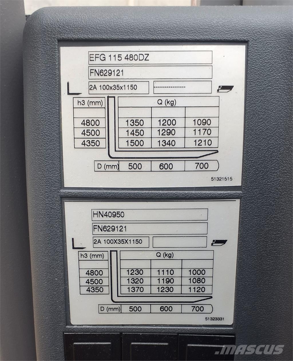 Jungheinrich EFG 115 480 DZ Elektrostapler