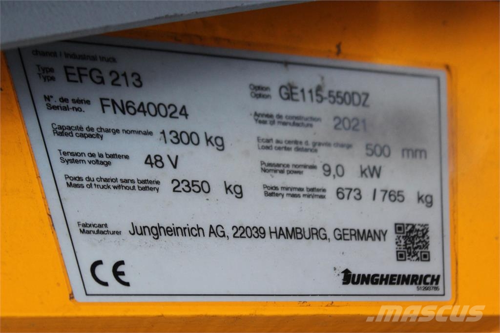 Jungheinrich EFG 213 550 DZ Carrelli elevatori elettrici