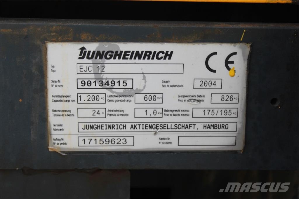 Jungheinrich EJC 12 360 ZT Stand-in stackers