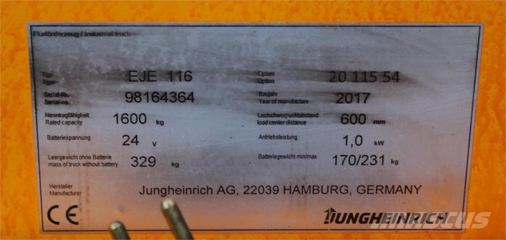 Jungheinrich EJE 116 Штабелери