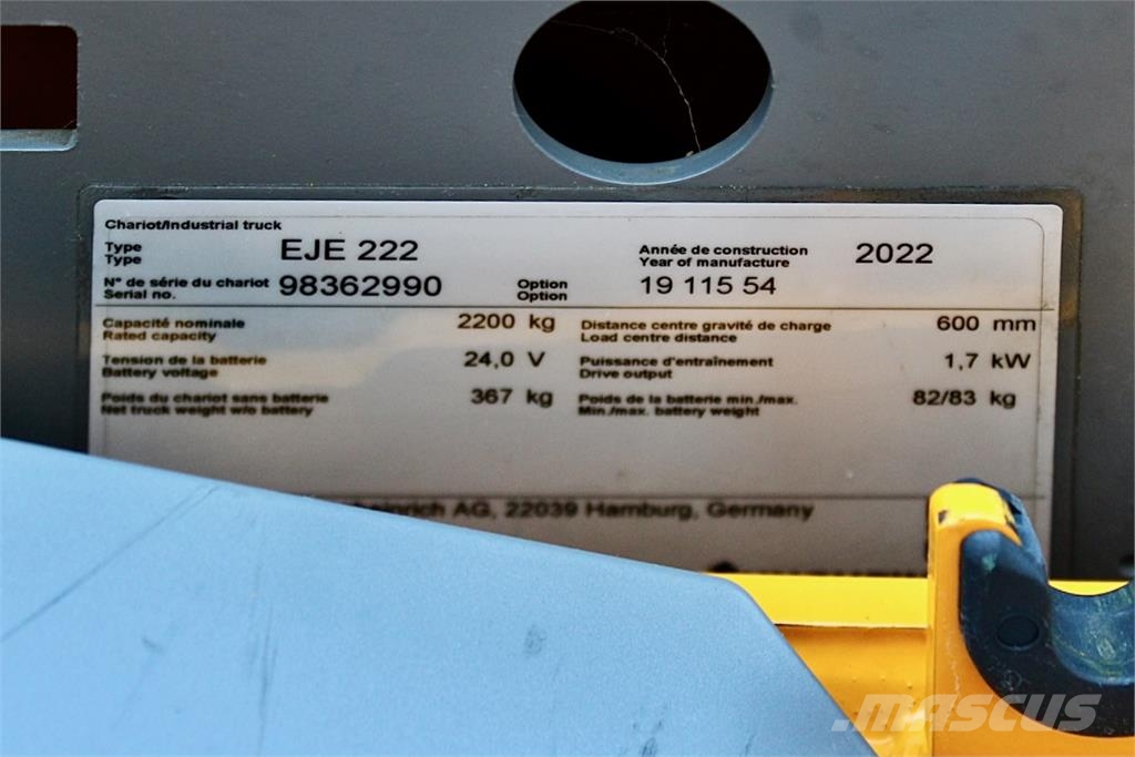 Jungheinrich EJE 222 LI-ION Transpalette accompagnant