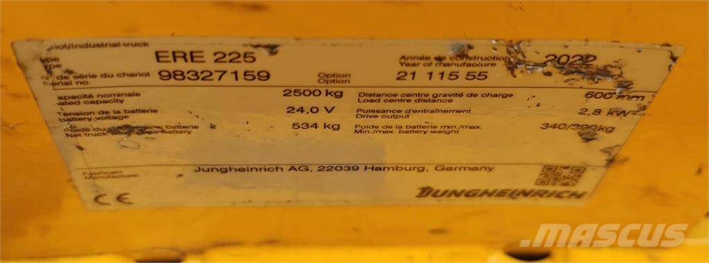 Jungheinrich ERE 225 ローリフトとプラットフォーム