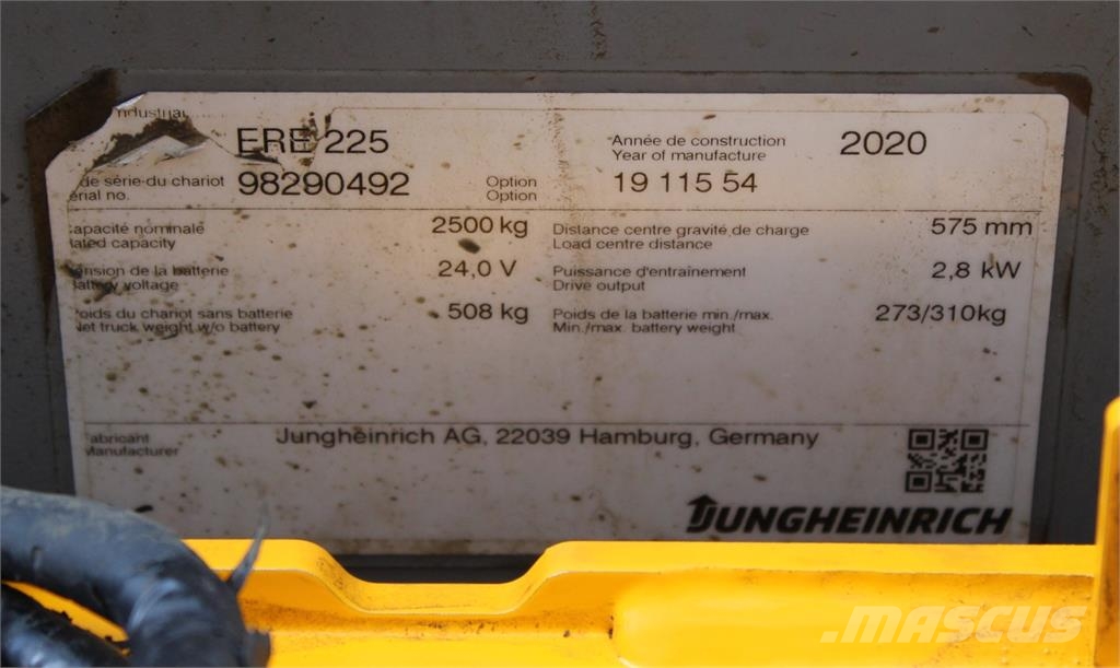 Jungheinrich ERE 225 LI-ION ローリフトとプラットフォーム