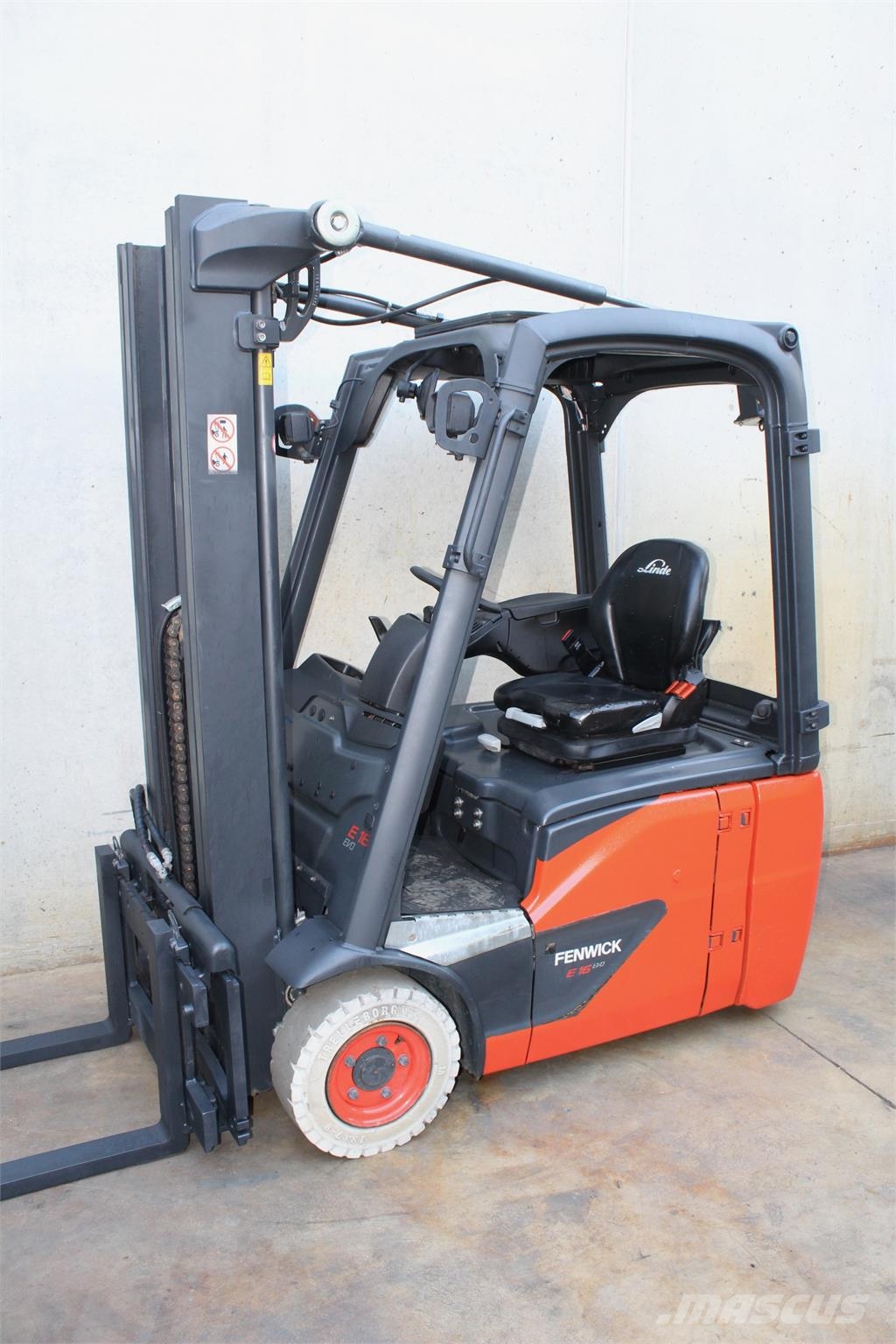 Linde E16C-02 전동 지게차
