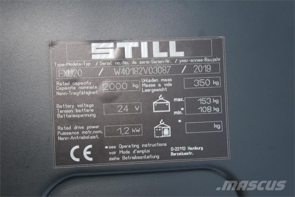Still EXU 20-S LI-ION Low lift with platform