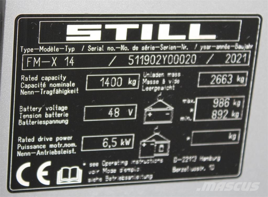 Still FM-X14 Viljuškari sa pomičnim stupom