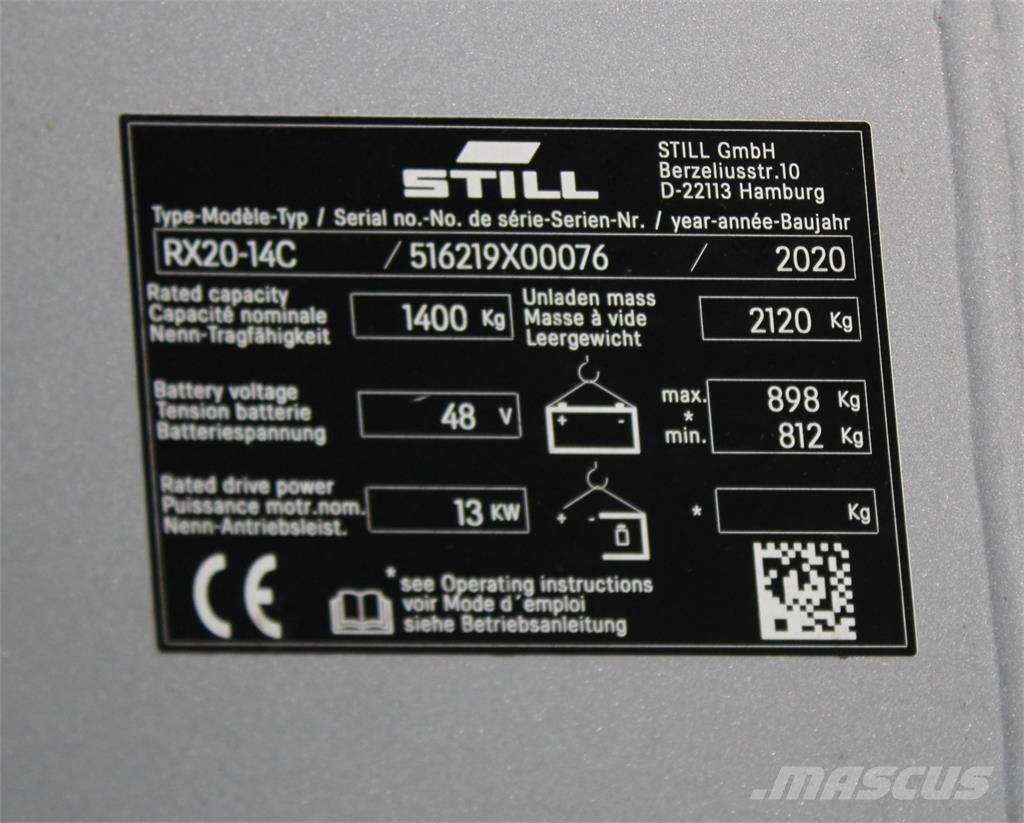 Still RX 20-14 C LI-ION Electric forklifts