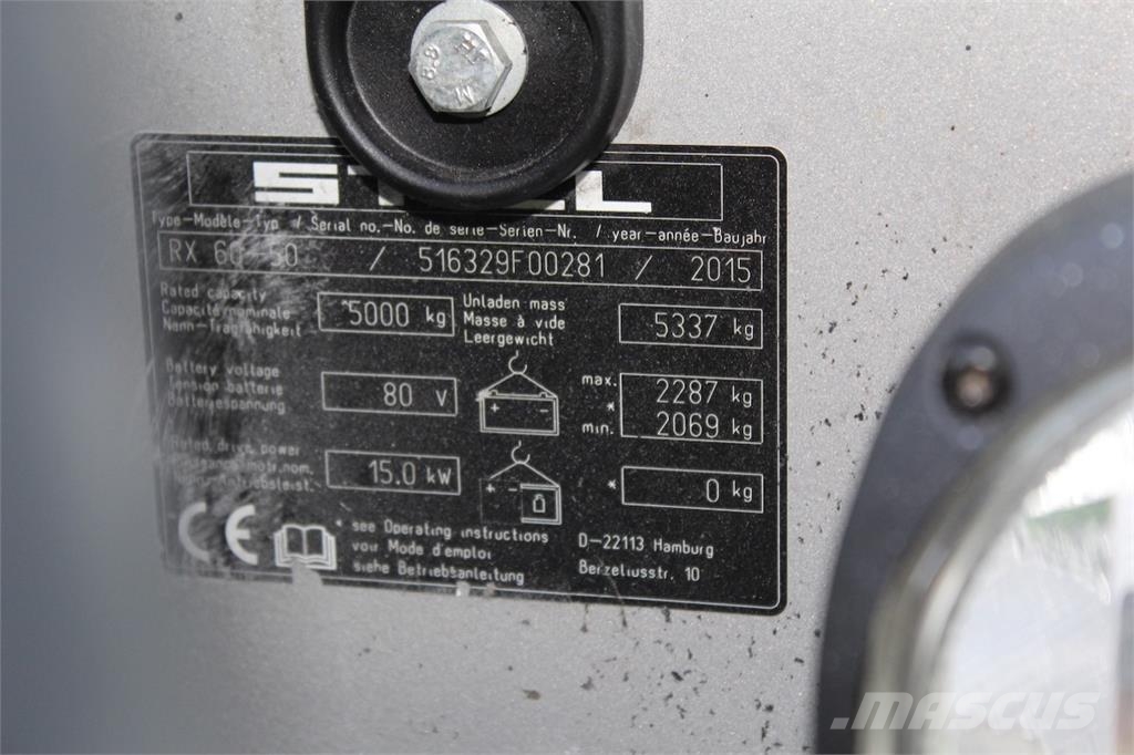 Still RX60-50 Elektriskie autoiekrāvēji