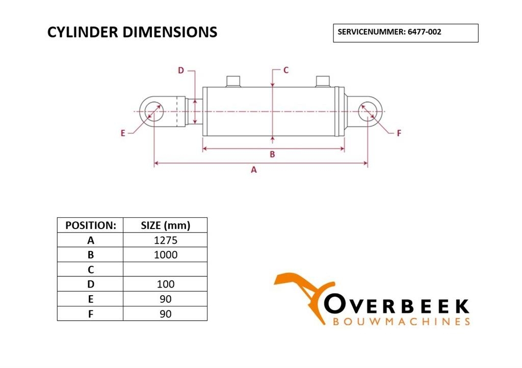 Komatsu WA470/480-20G-63-K1110-Cylinder/Zylinder/Cilinder 유압식 기계