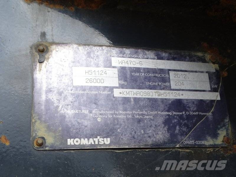Komatsu WA 470-6 Rataslaadurid
