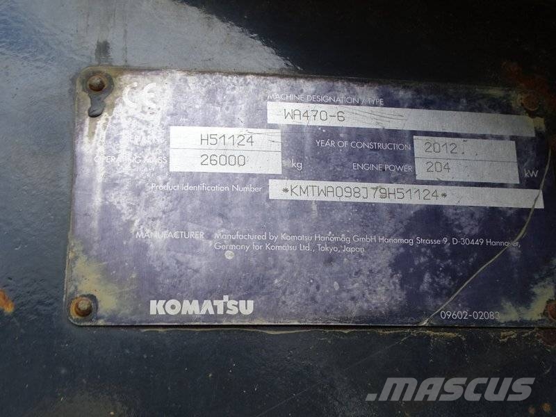 Komatsu WA 470-6 Rataslaadurid
