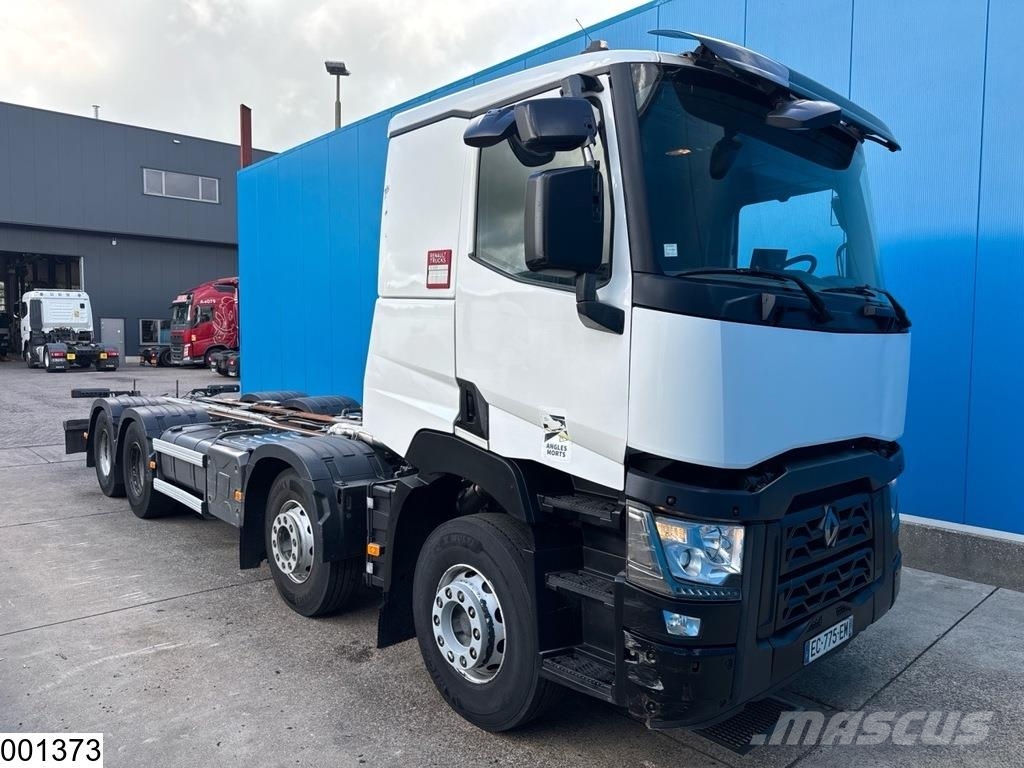 Renault C 430 8x4, EURO 6, Steel suspension, PTO, Hydro Kamioni-šasije