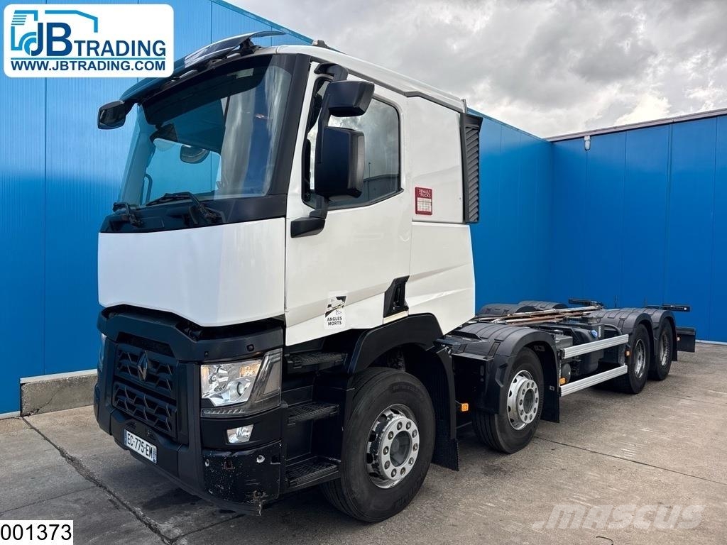 Renault C 430 8x4, EURO 6, Steel suspension, PTO, Hydro Kamioni-šasije