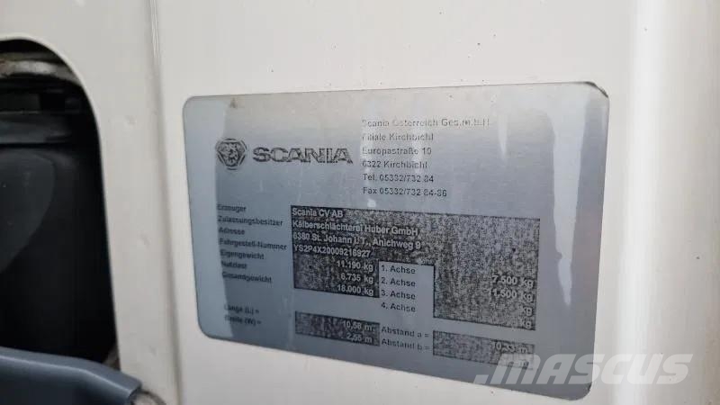 Scania P360 4X2 Fleisch Rohrbahnen Carrier Vector 1550 Skåpbilar Kyl/Frys/Värme