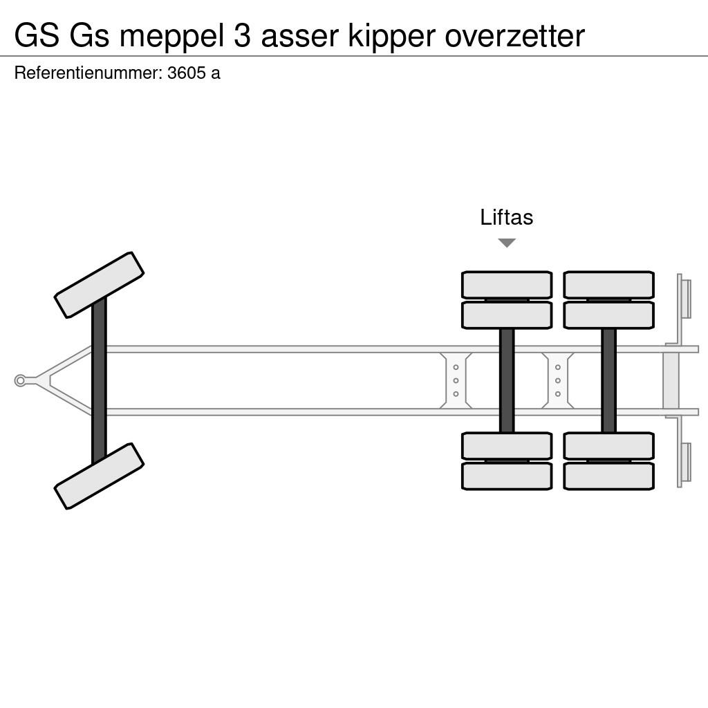 GS meppel 3 asser kipper overzetter Tippsläp