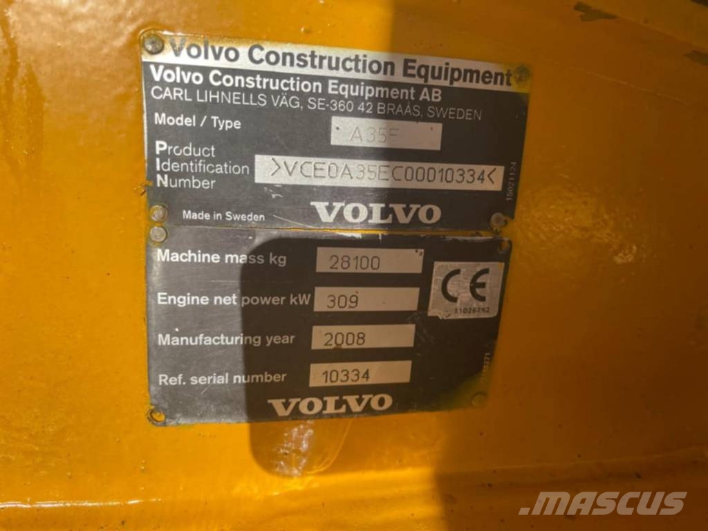 Volvo A 35 E Caminhão basculante articulado ADT