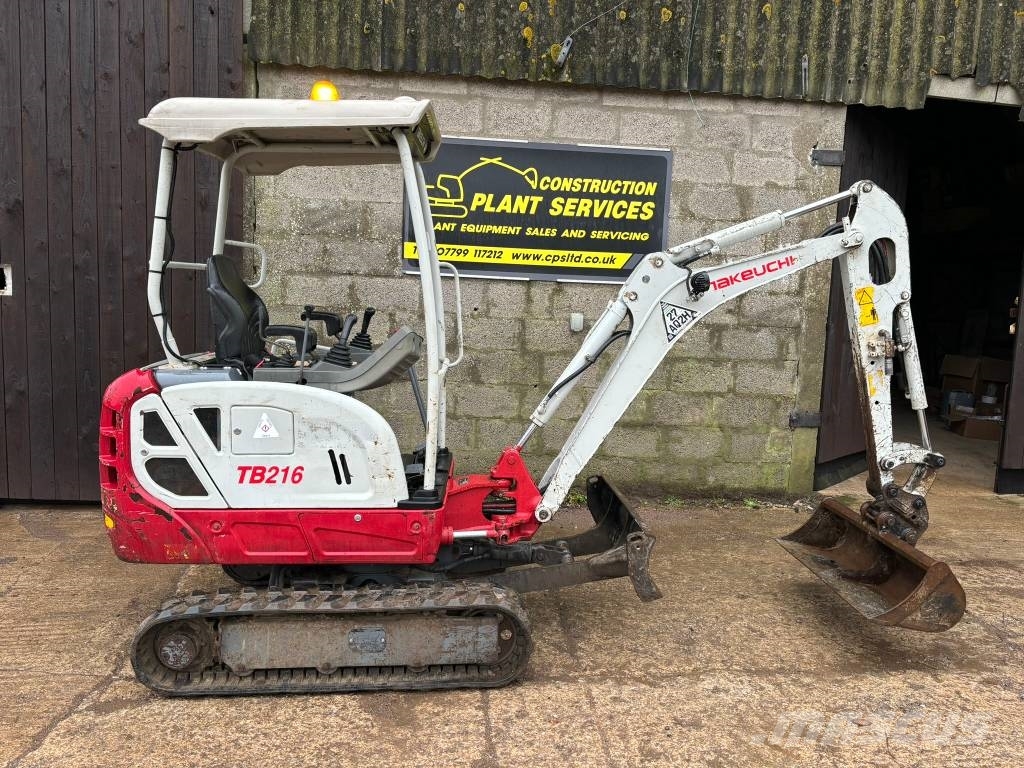 Takeuchi TB 216 Mini ekskavatörler, 7 tona dek