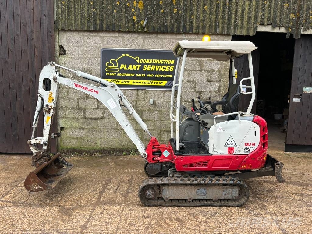Takeuchi TB 216 Mini ekskavatörler, 7 tona dek