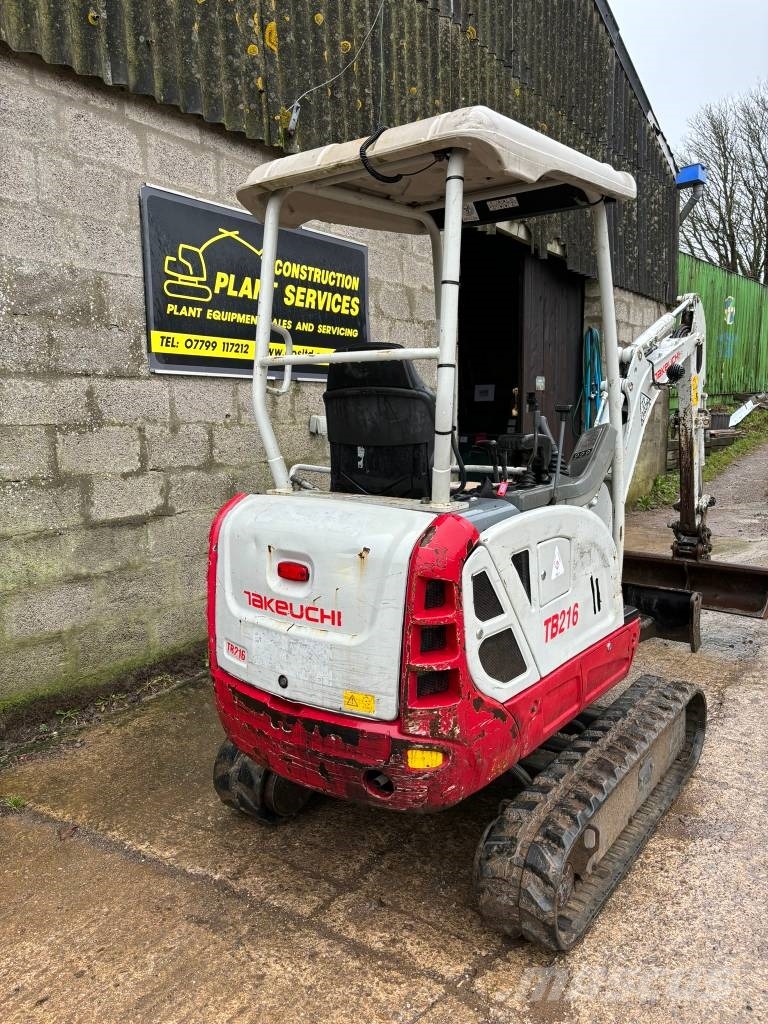 Takeuchi TB 216 Mini ekskavatörler, 7 tona dek