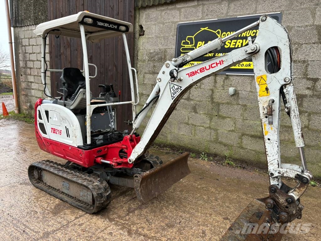 Takeuchi TB 216 Mini ekskavatörler, 7 tona dek