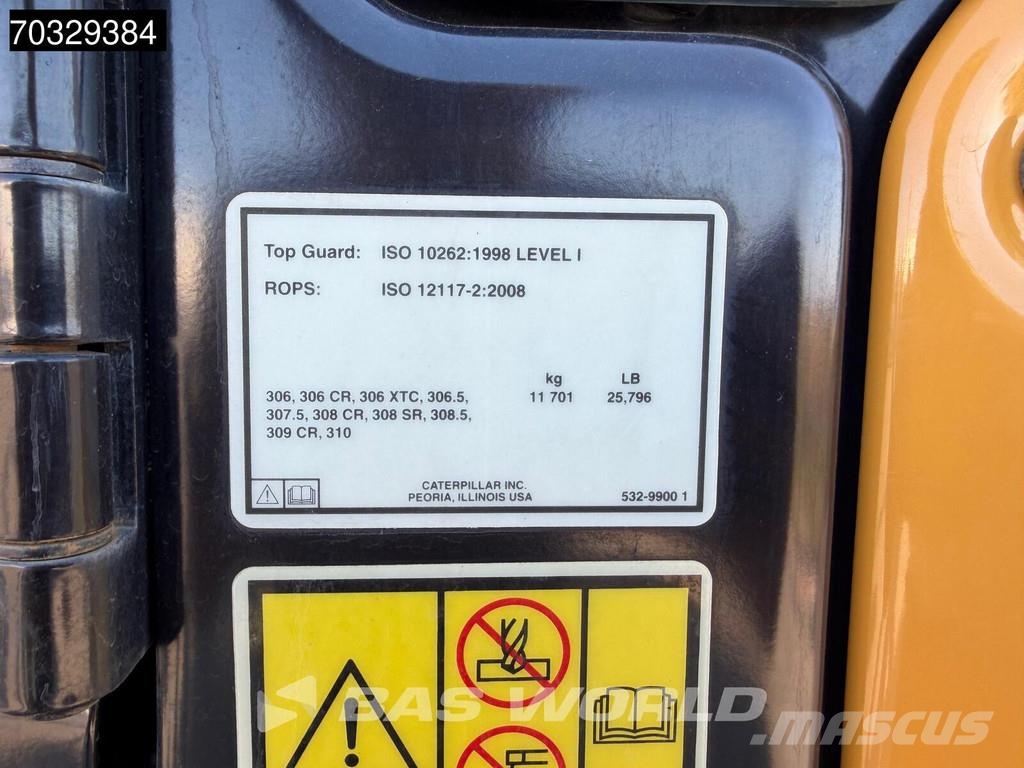 CAT 308 CR A/C - 3 Buckets Miniexcavadoras