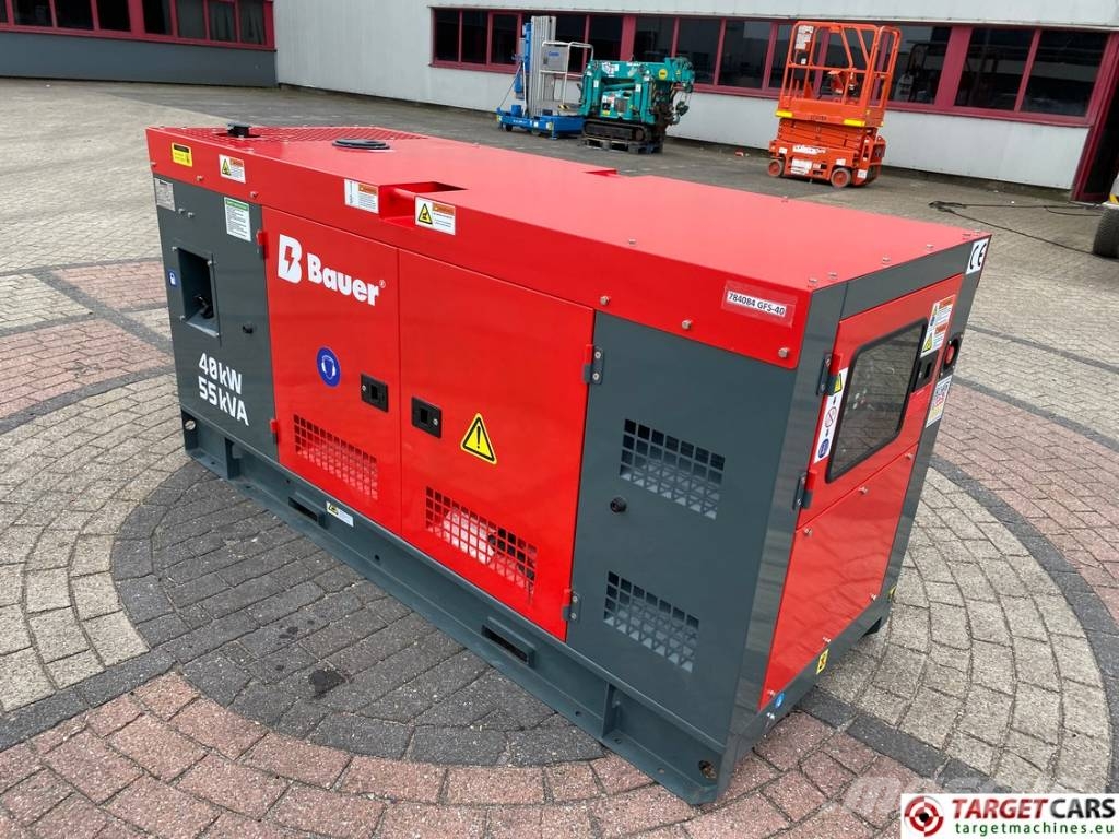 Bauer GFS-40 Diesel 40KW Generator 50KVA 400/230V NEW Diesel Generators