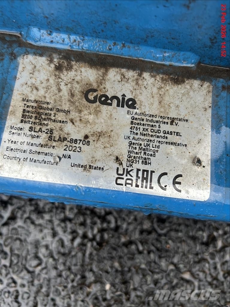 Genie SLA 25 المصاعد والرافعات المادية