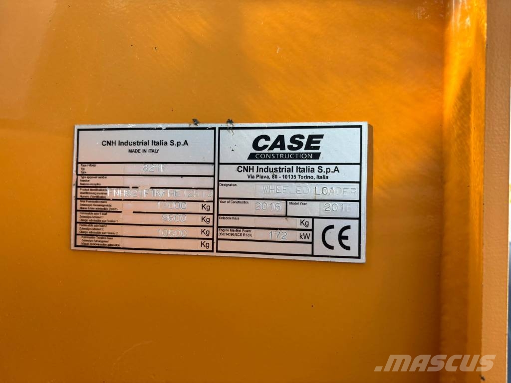 CASE 821 F Hjullastare