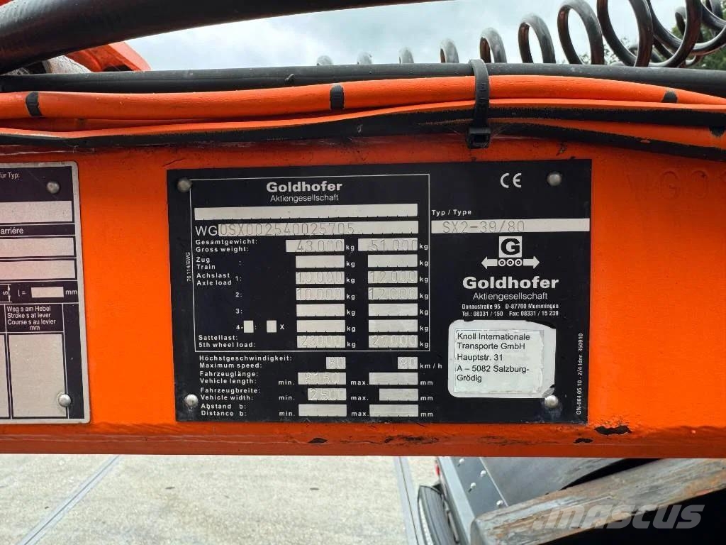 Goldhofer SX 2-39/80 Poluprikolice labudice