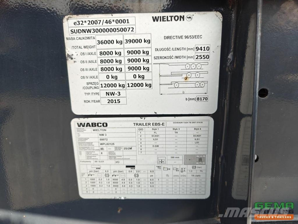 Wielton NW-3 28.3 m³ - Steel/Steel - Hyva Cover Flaps + Re Kiper poluprikolice