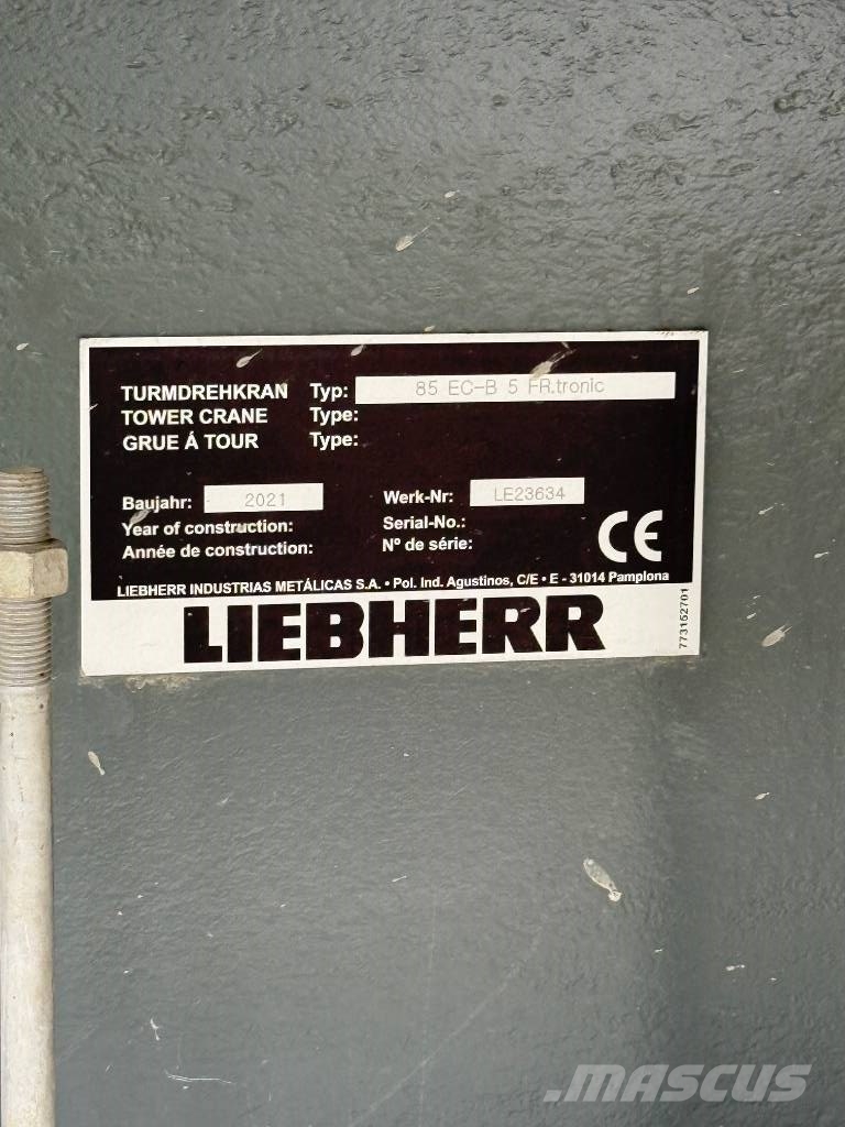 Liebherr 85 EC-B 5 塔式起重機