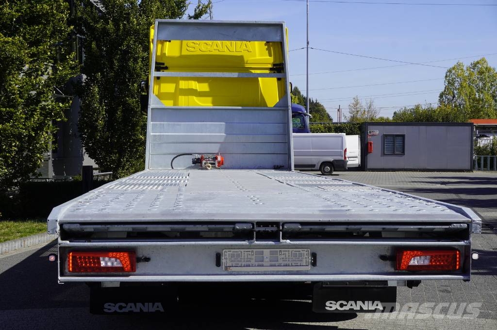 Scania R650 V8 8×4/4 / NEW galvanized Tow truck 955 cm Valník s navijákem