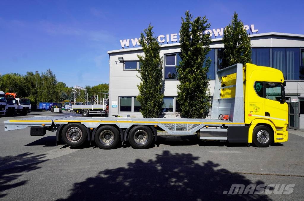 Scania R650 V8 8×4/4 / NEW galvanized Tow truck 955 cm Valník s navijákem