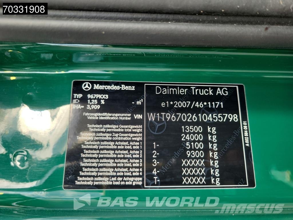 Mercedes-Benz Atego 1324 4X2 13tonner 1500kg Ladebordwand Automa Camiones caja cerrada